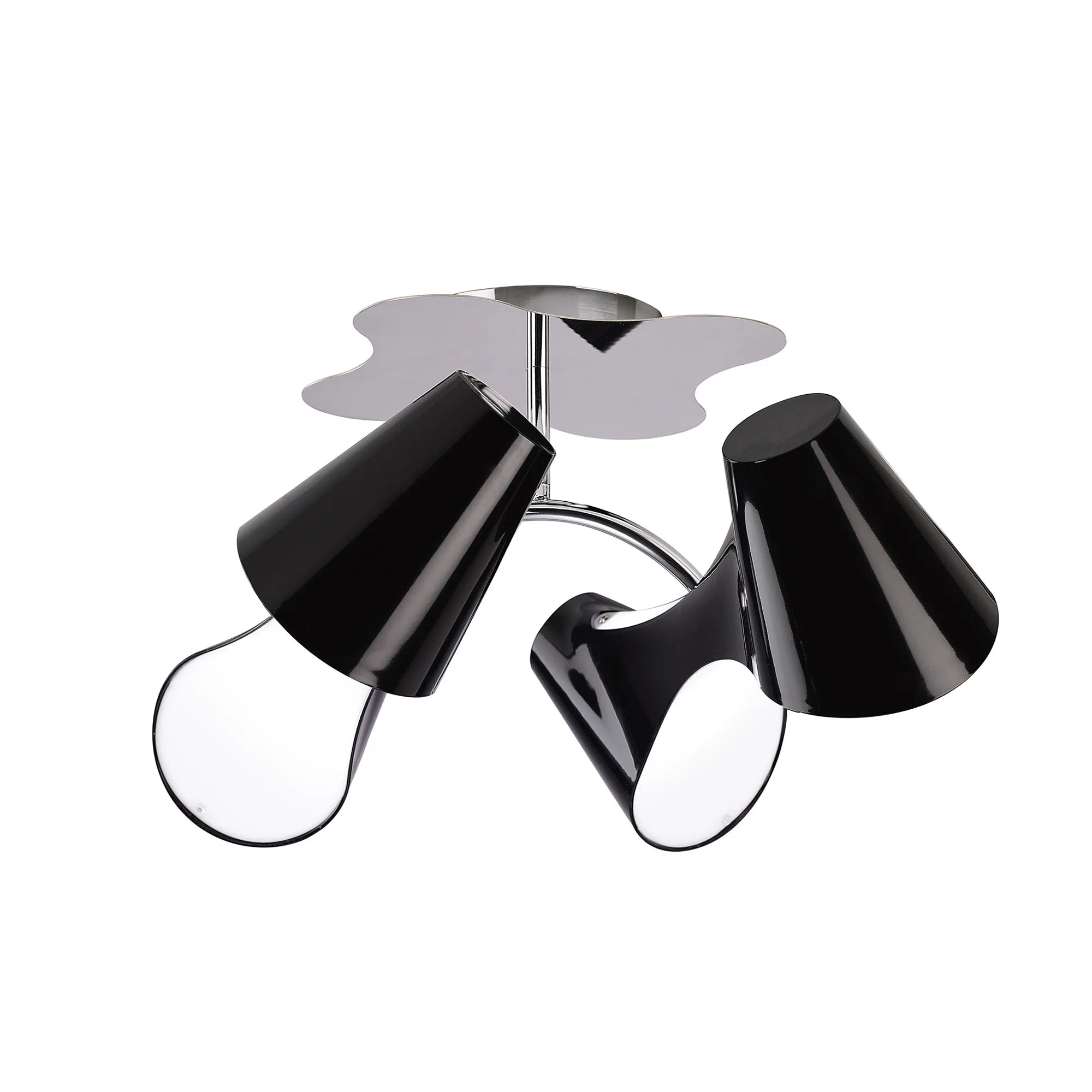 M1555  Ora Ceiling 4 Light Gloss Black